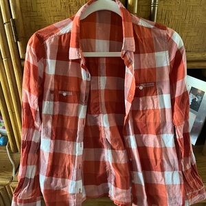 Forever 21 Red and White Checkered Shirt